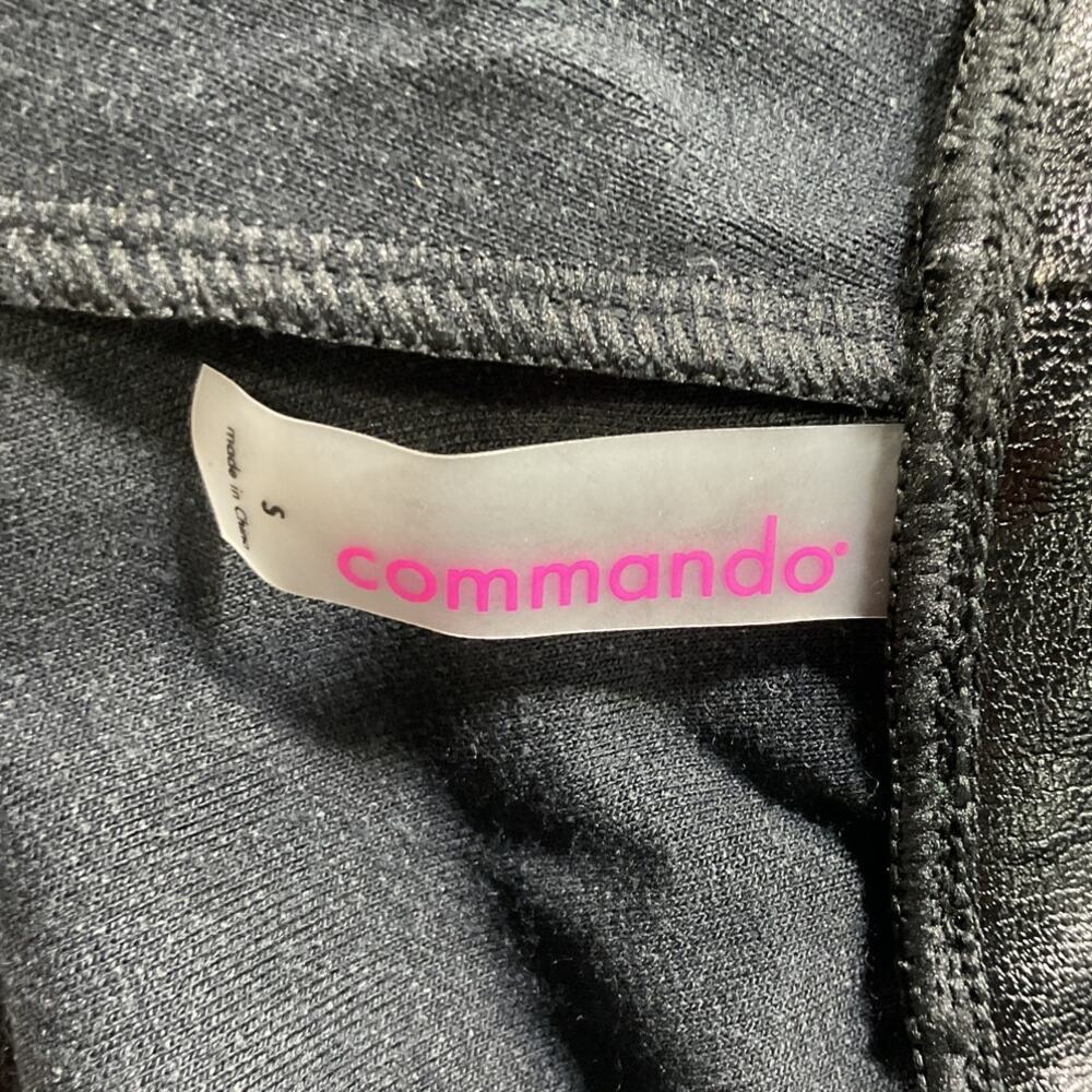 Commando Faux Leather Black Jogger Pants Size S - Picture 4 of 5